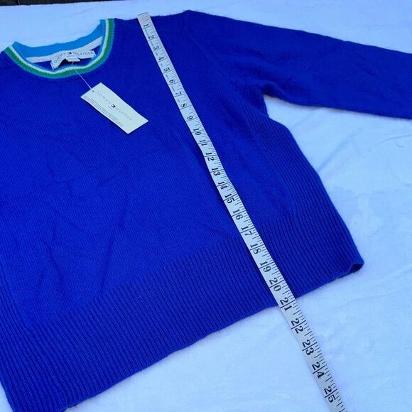 Vintage Tommy Hilfiger Lambs Wool Womens Large Petite Crew Neck Pullover - Picture 6 of 12